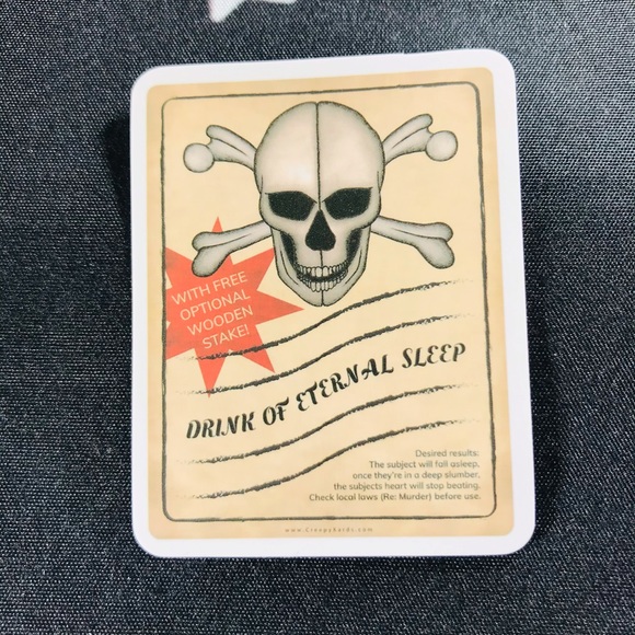 Eternal Sleep Witchy Sorceress Supreme Potion B0ttle Label Sticker - Picture 3 of 7